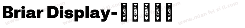 Briar Display字体转换